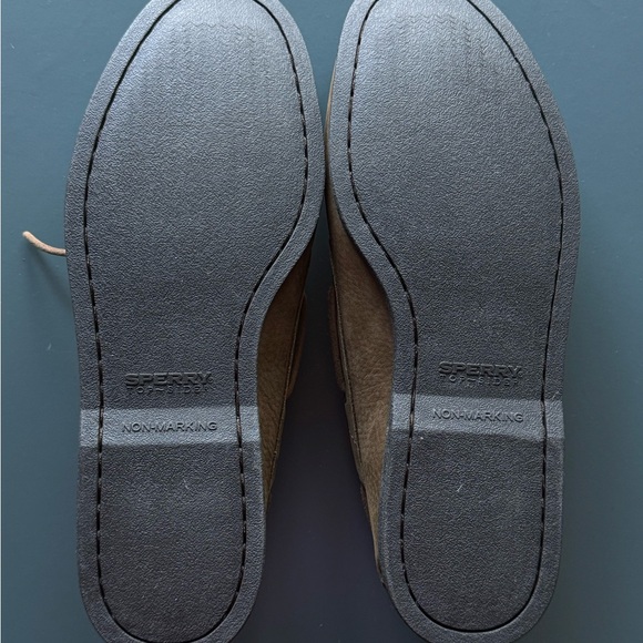 Limited Olive Suede Sperry Top Siders - Picture 6 of 7